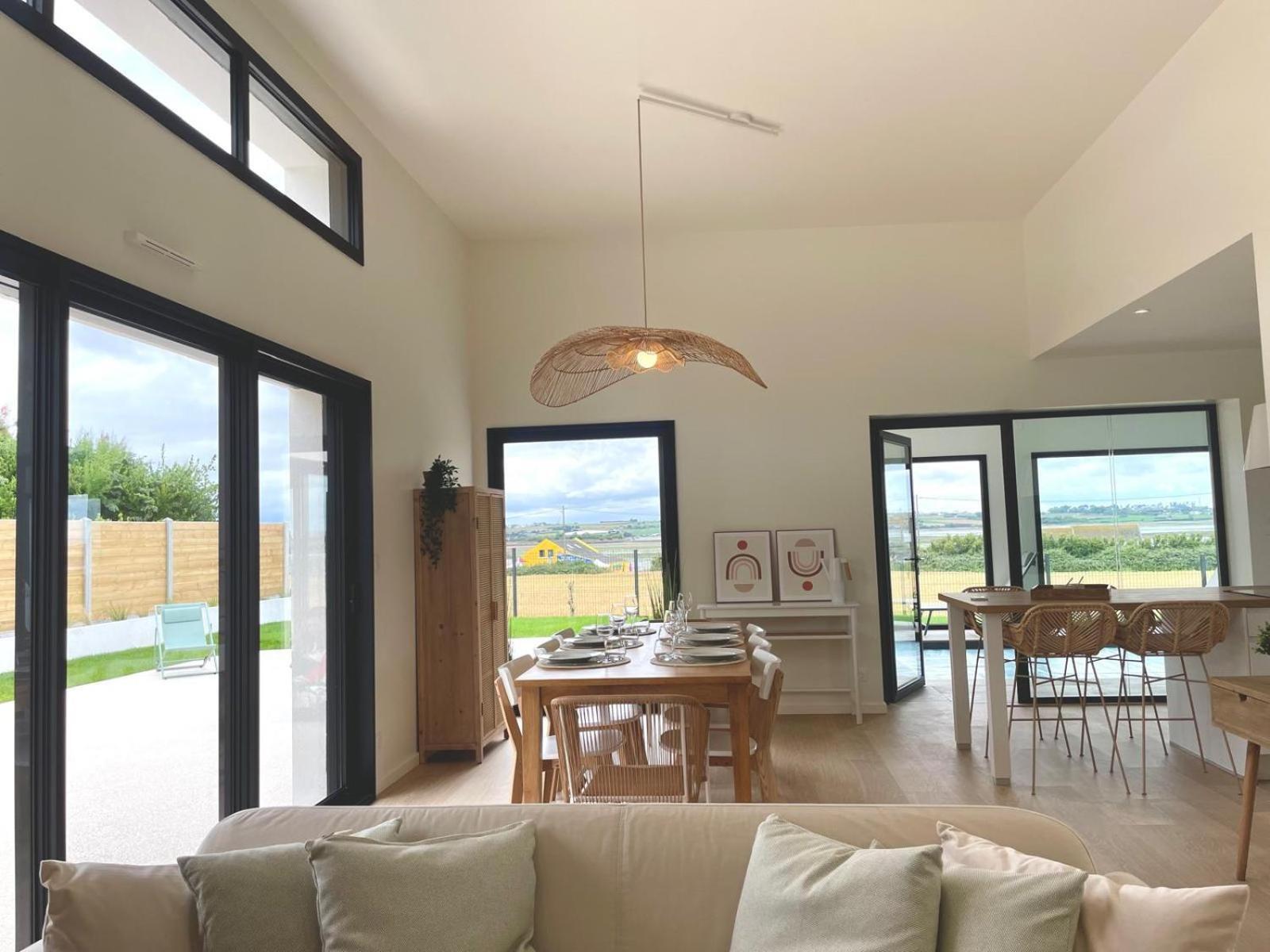 Magnifique Maison Vue Mer Avec Piscine Interieure Carantec Buitenkant foto